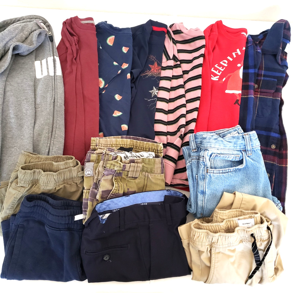 Lot of Boys SIZE 8 Clothes 13 PIECES Assorted Box Back to School Playdate Casual